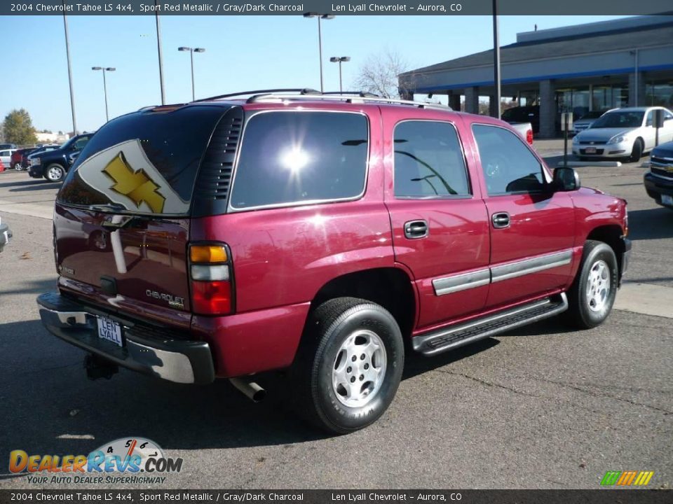 2004 Chevrolet Tahoe LS 4x4 Sport Red Metallic / Gray/Dark Charcoal Photo #6