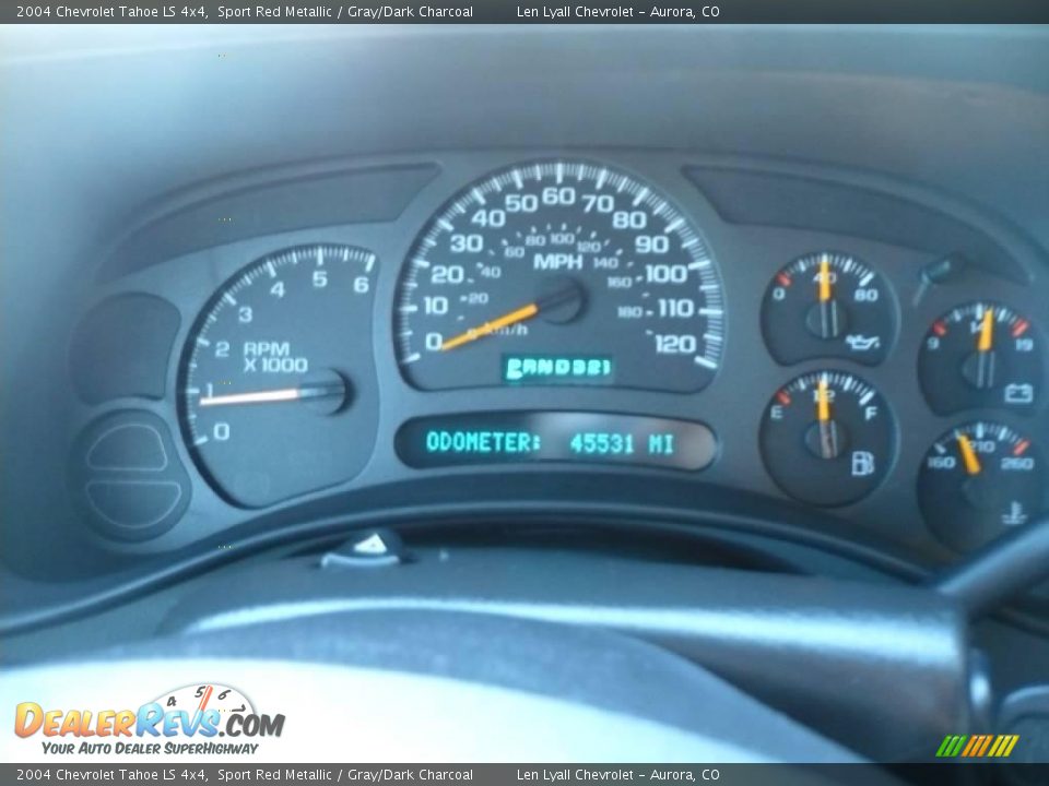 2004 Chevrolet Tahoe LS 4x4 Sport Red Metallic / Gray/Dark Charcoal Photo #20