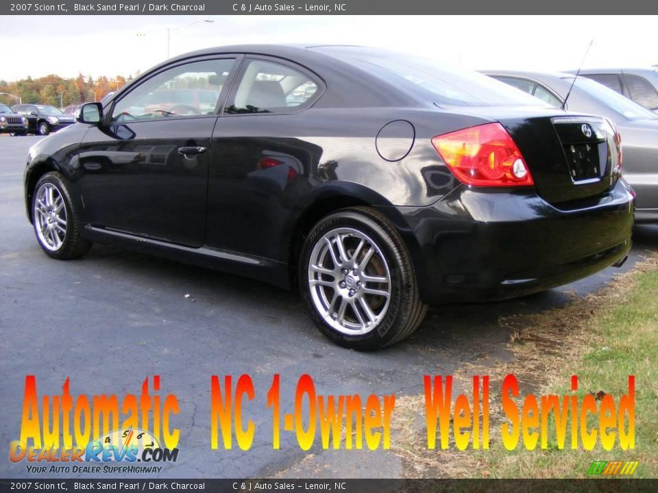 2007 Scion tC Black Sand Pearl / Dark Charcoal Photo #1
