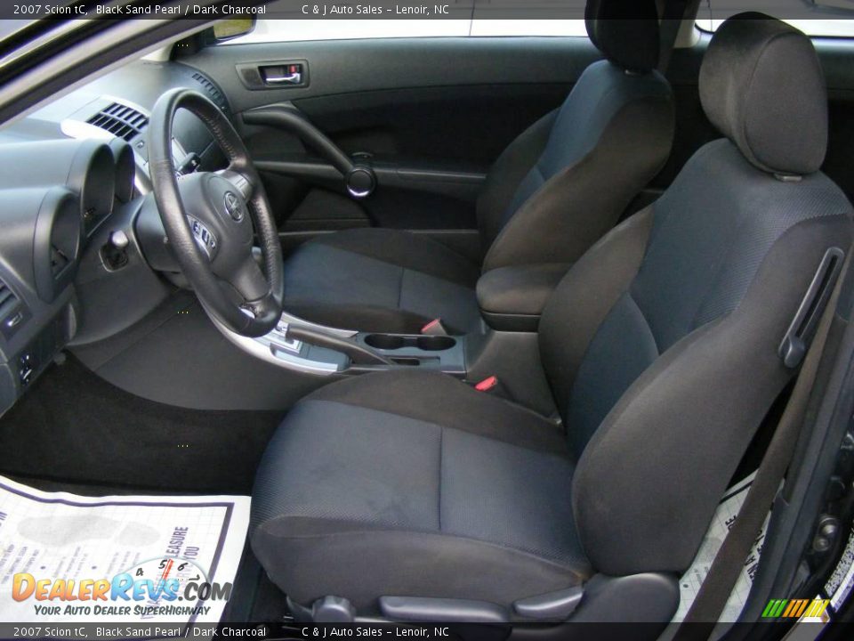 2007 Scion tC Black Sand Pearl / Dark Charcoal Photo #5