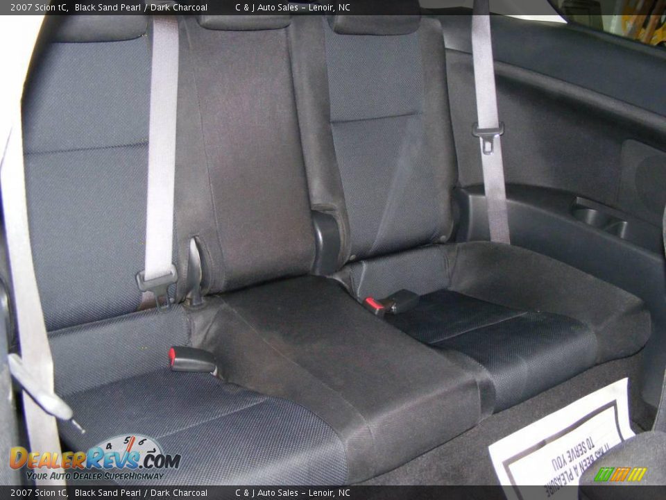 2007 Scion tC Black Sand Pearl / Dark Charcoal Photo #9