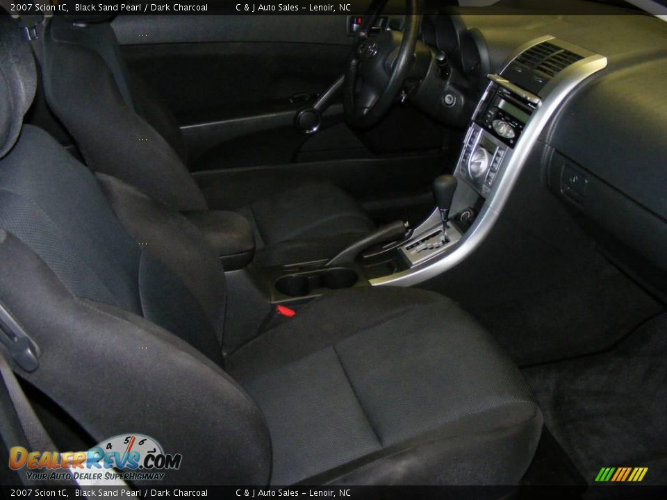 2007 Scion tC Black Sand Pearl / Dark Charcoal Photo #13