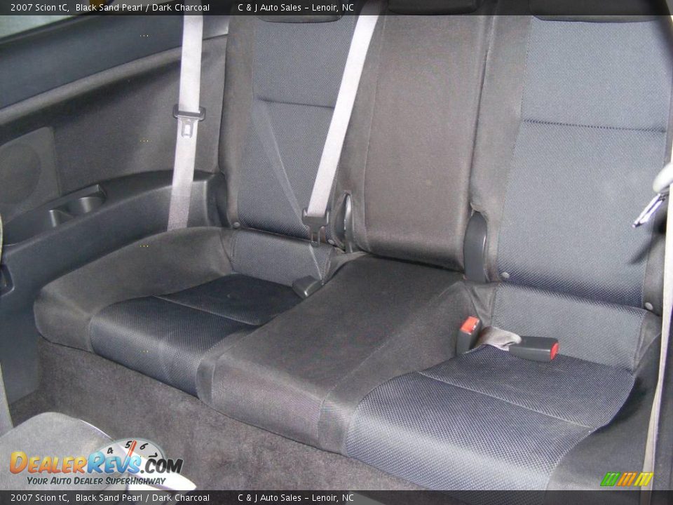 2007 Scion tC Black Sand Pearl / Dark Charcoal Photo #14