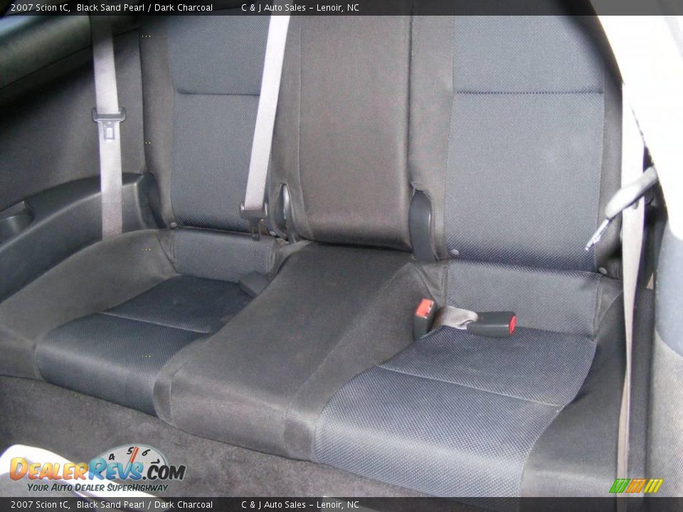 2007 Scion tC Black Sand Pearl / Dark Charcoal Photo #17