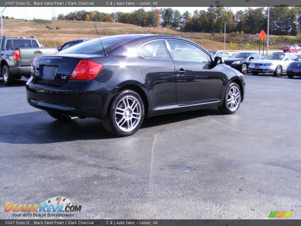 2007 Scion tC Black Sand Pearl / Dark Charcoal Photo #18