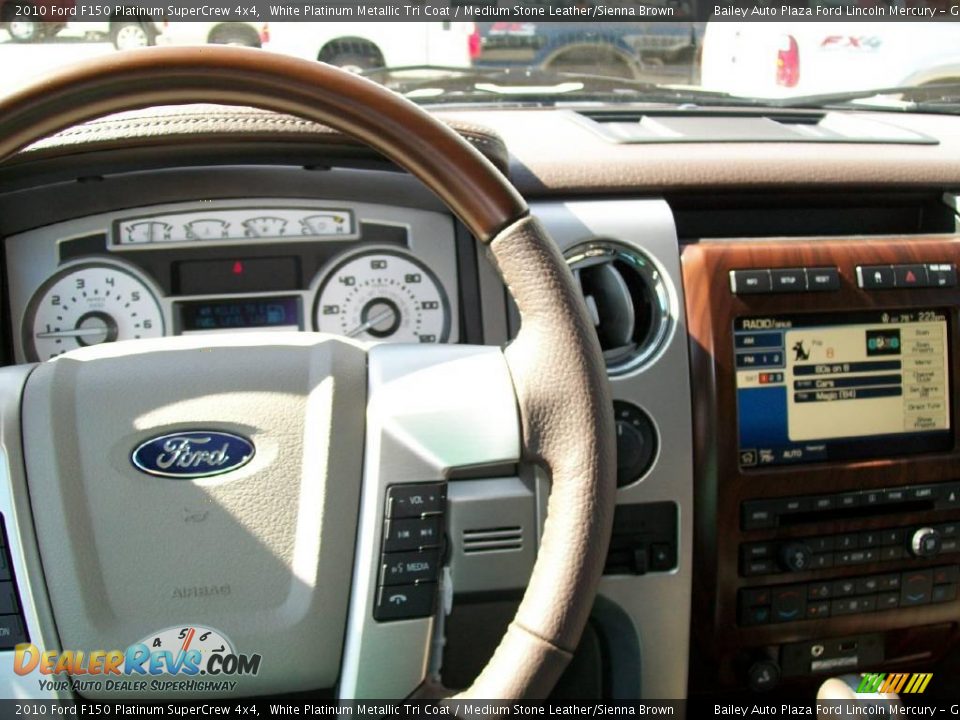 2010 Ford F150 Platinum SuperCrew 4x4 White Platinum Metallic Tri Coat / Medium Stone Leather/Sienna Brown Photo #3