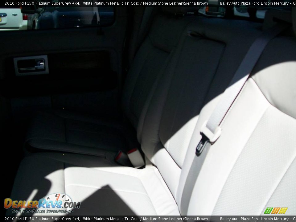 2010 Ford F150 Platinum SuperCrew 4x4 White Platinum Metallic Tri Coat / Medium Stone Leather/Sienna Brown Photo #5