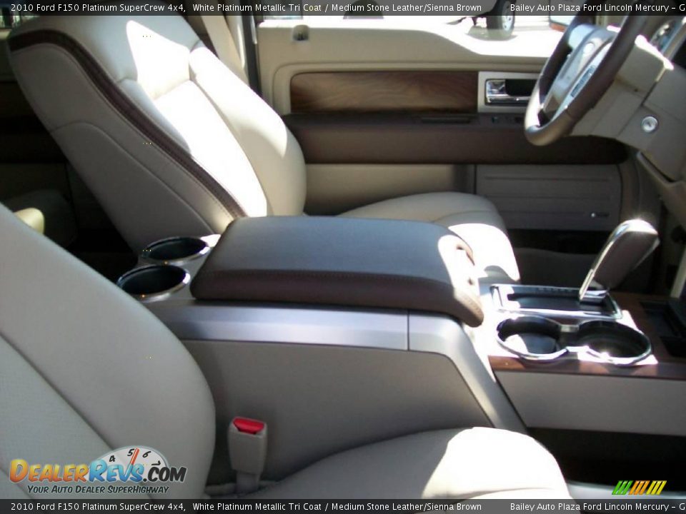 2010 Ford F150 Platinum SuperCrew 4x4 White Platinum Metallic Tri Coat / Medium Stone Leather/Sienna Brown Photo #7