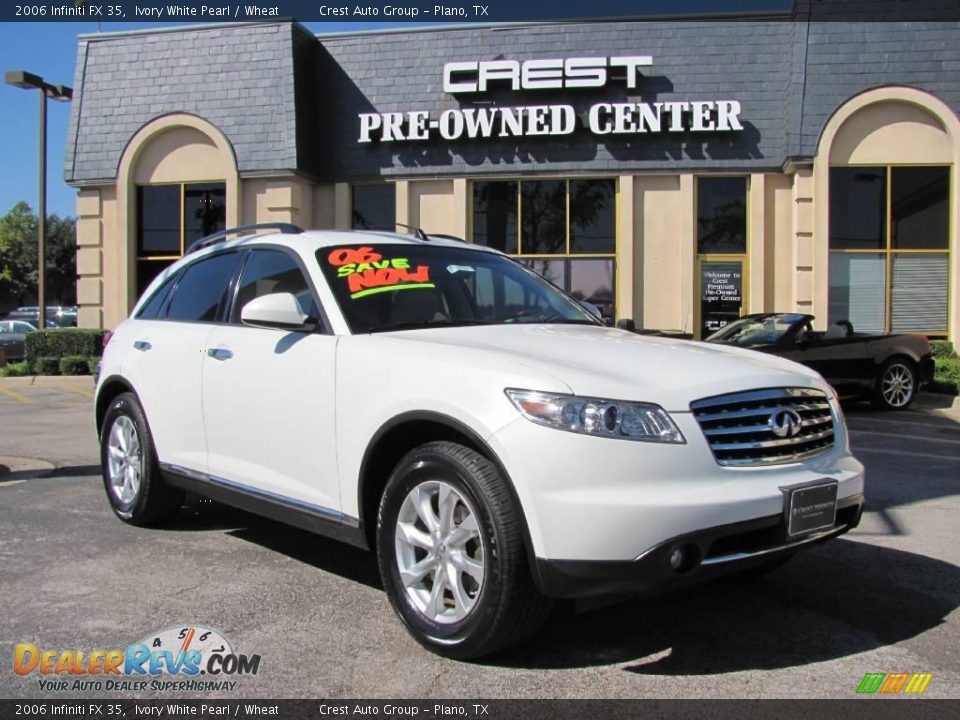 2006 Infiniti FX 35 Ivory White Pearl / Wheat Photo #1