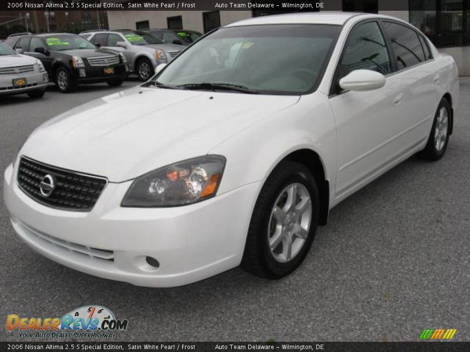2006 Nissan Altima 2.5 S Special Edition Satin White Pearl / Frost Photo #2