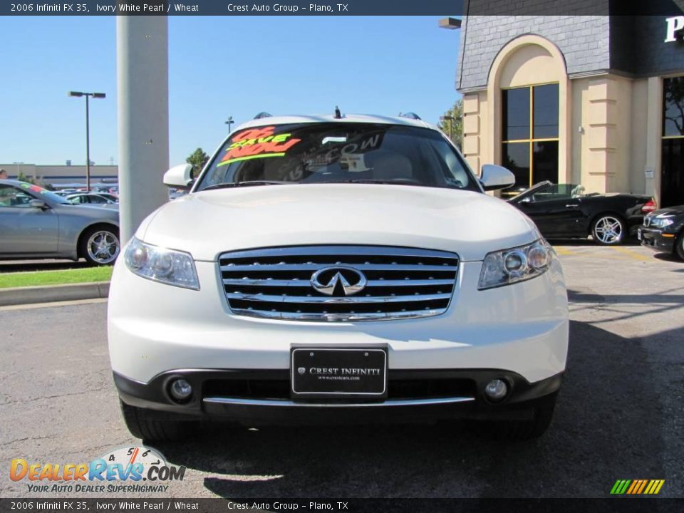 2006 Infiniti FX 35 Ivory White Pearl / Wheat Photo #2