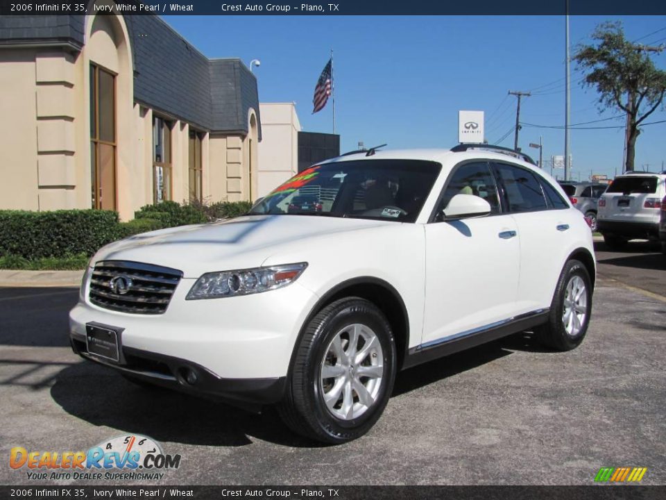 2006 Infiniti FX 35 Ivory White Pearl / Wheat Photo #3