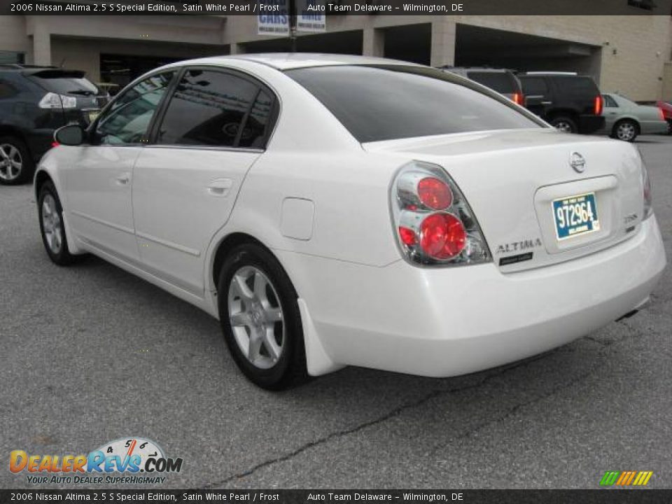 2006 Nissan Altima 2.5 S Special Edition Satin White Pearl / Frost Photo #4
