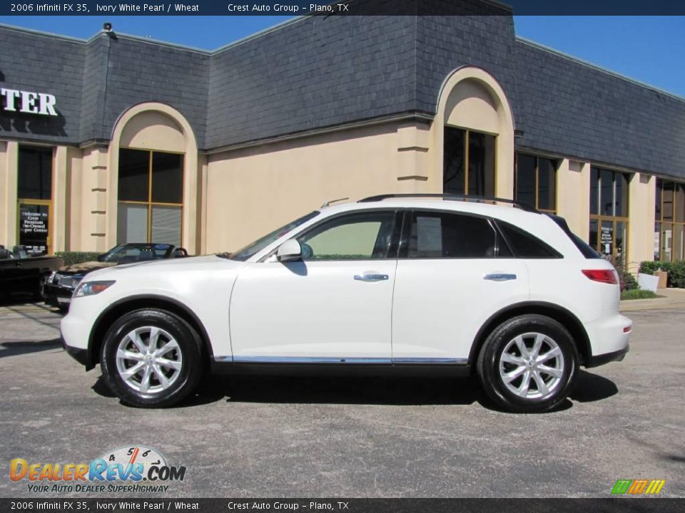 2006 Infiniti FX 35 Ivory White Pearl / Wheat Photo #4