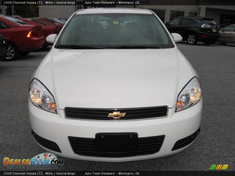 2008 Chevrolet Impala LTZ White / Neutral Beige Photo #3