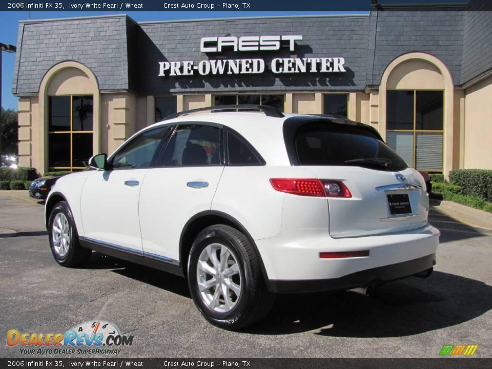 2006 Infiniti FX 35 Ivory White Pearl / Wheat Photo #5