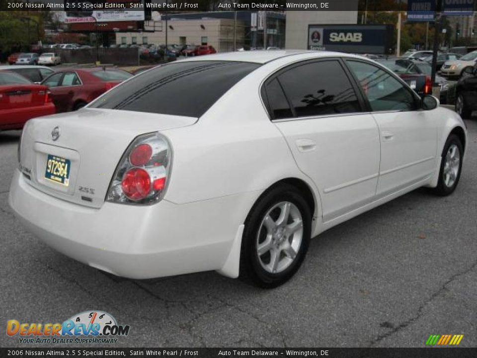 2006 Nissan Altima 2.5 S Special Edition Satin White Pearl / Frost Photo #6