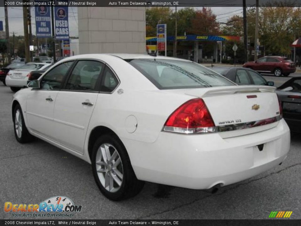 2008 Chevrolet Impala LTZ White / Neutral Beige Photo #5