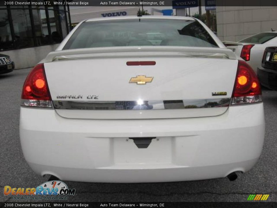2008 Chevrolet Impala LTZ White / Neutral Beige Photo #6