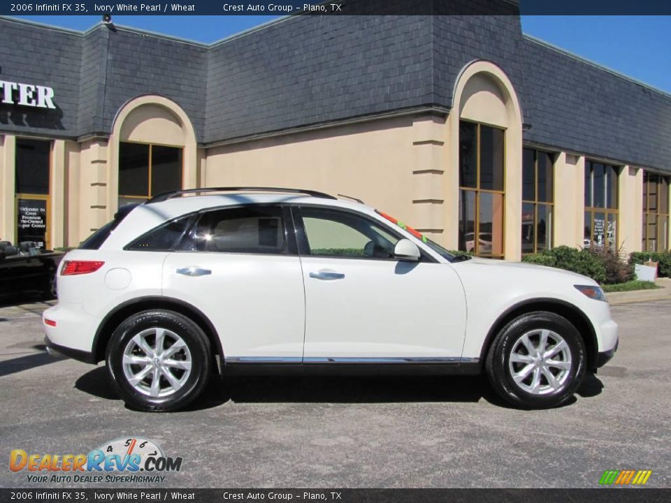 2006 Infiniti FX 35 Ivory White Pearl / Wheat Photo #8