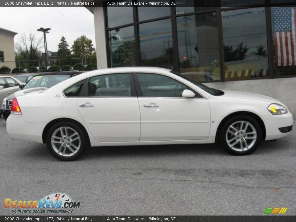 2008 Chevrolet Impala LTZ White / Neutral Beige Photo #8