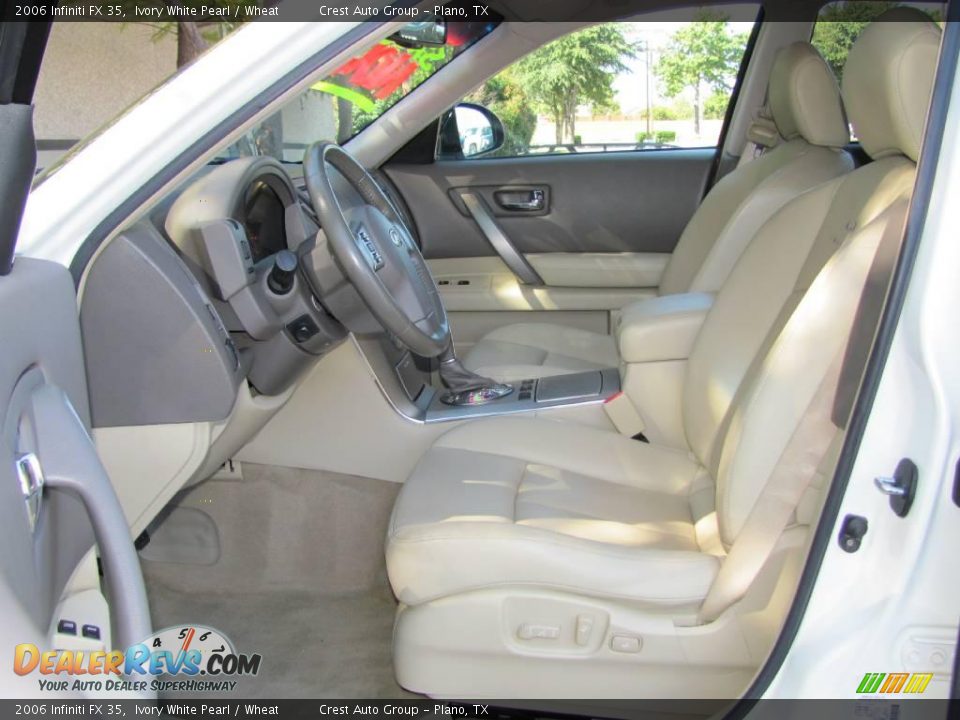 2006 Infiniti FX 35 Ivory White Pearl / Wheat Photo #9