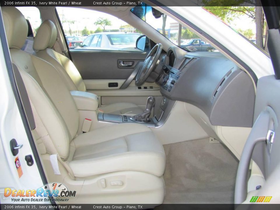 2006 Infiniti FX 35 Ivory White Pearl / Wheat Photo #10