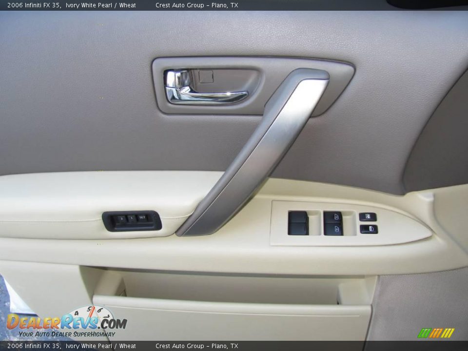 2006 Infiniti FX 35 Ivory White Pearl / Wheat Photo #12