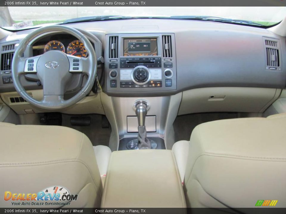 2006 Infiniti FX 35 Ivory White Pearl / Wheat Photo #13