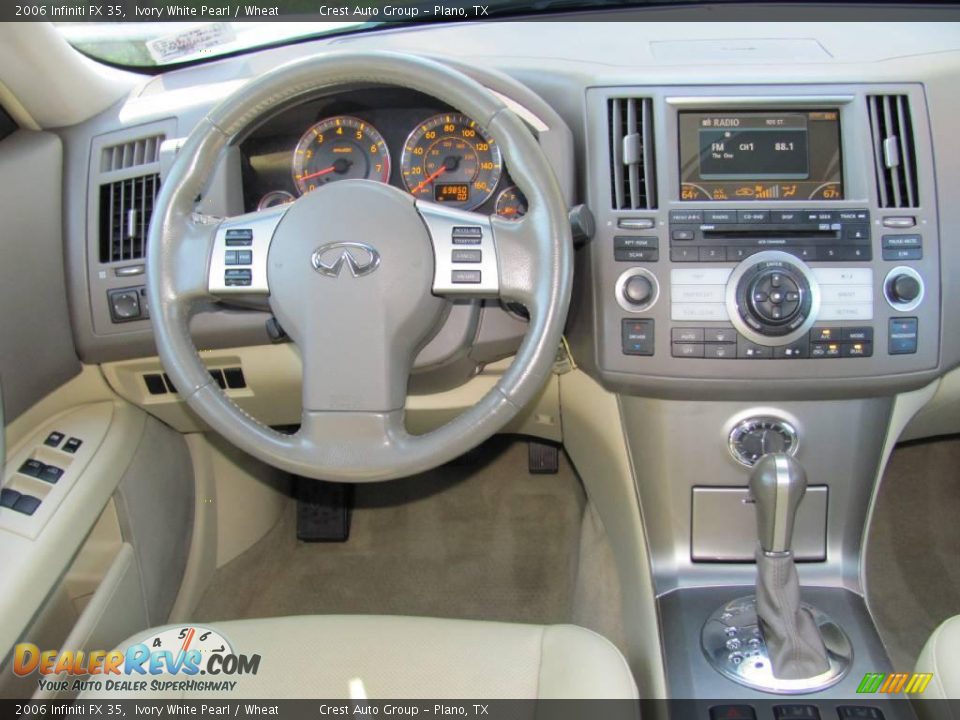 2006 Infiniti FX 35 Ivory White Pearl / Wheat Photo #14
