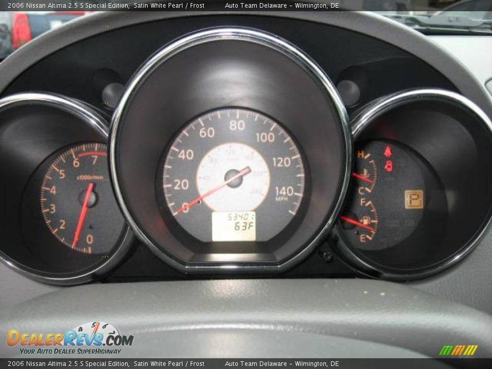 2006 Nissan Altima 2.5 S Special Edition Satin White Pearl / Frost Photo #17