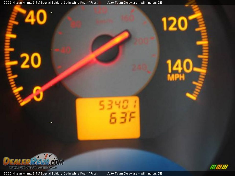 2006 Nissan Altima 2.5 S Special Edition Satin White Pearl / Frost Photo #18