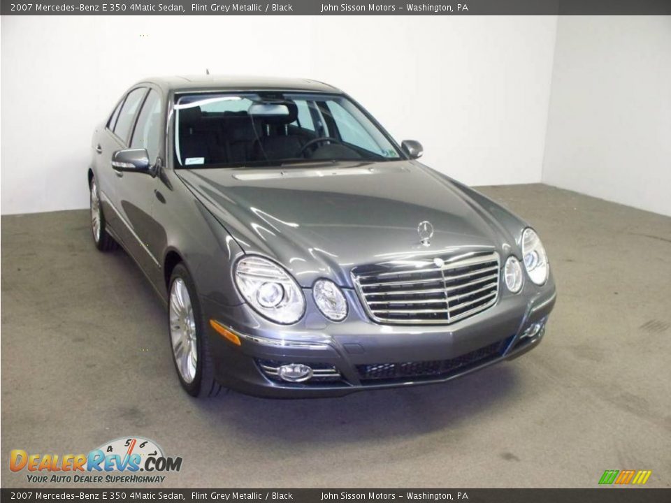 2007 Mercedes-Benz E 350 4Matic Sedan Flint Grey Metallic / Black Photo #1