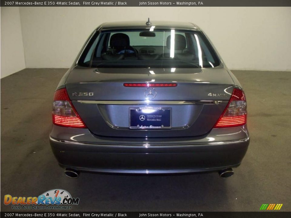 2007 Mercedes-Benz E 350 4Matic Sedan Flint Grey Metallic / Black Photo #3