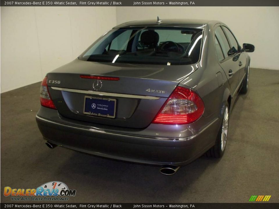 2007 Mercedes-Benz E 350 4Matic Sedan Flint Grey Metallic / Black Photo #4