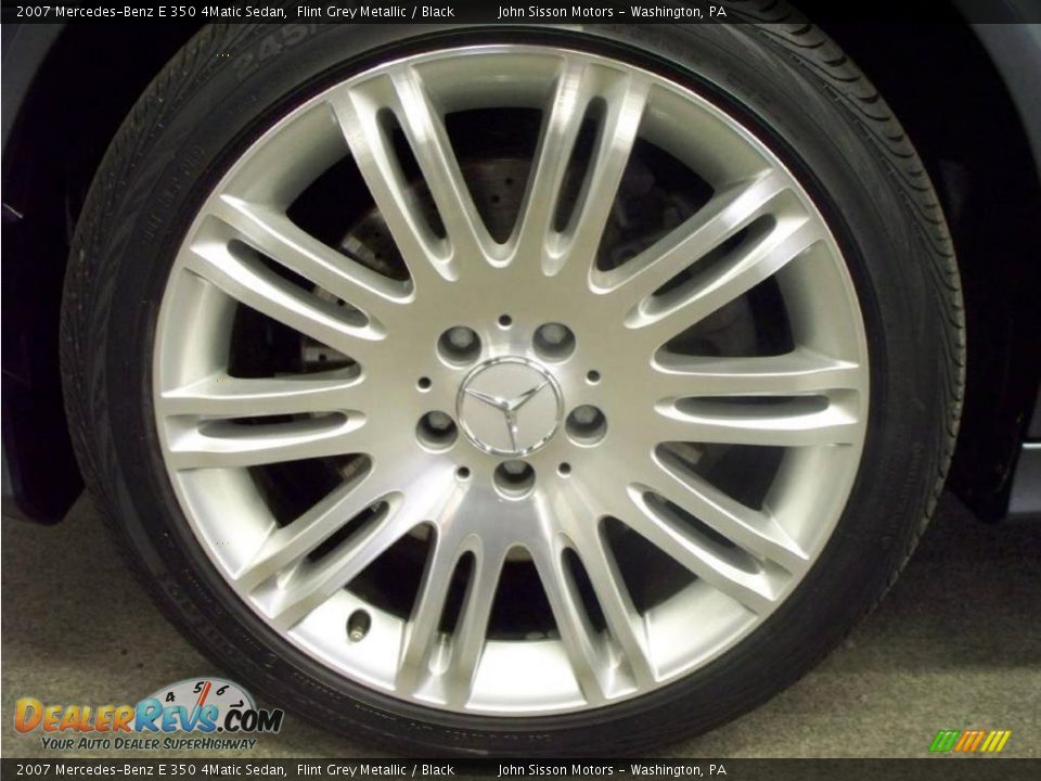 2007 Mercedes-Benz E 350 4Matic Sedan Flint Grey Metallic / Black Photo #7