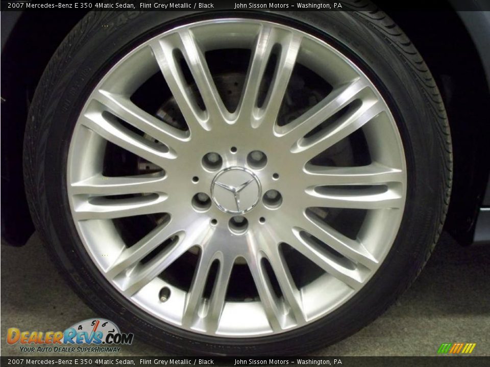 2007 Mercedes-Benz E 350 4Matic Sedan Flint Grey Metallic / Black Photo #8