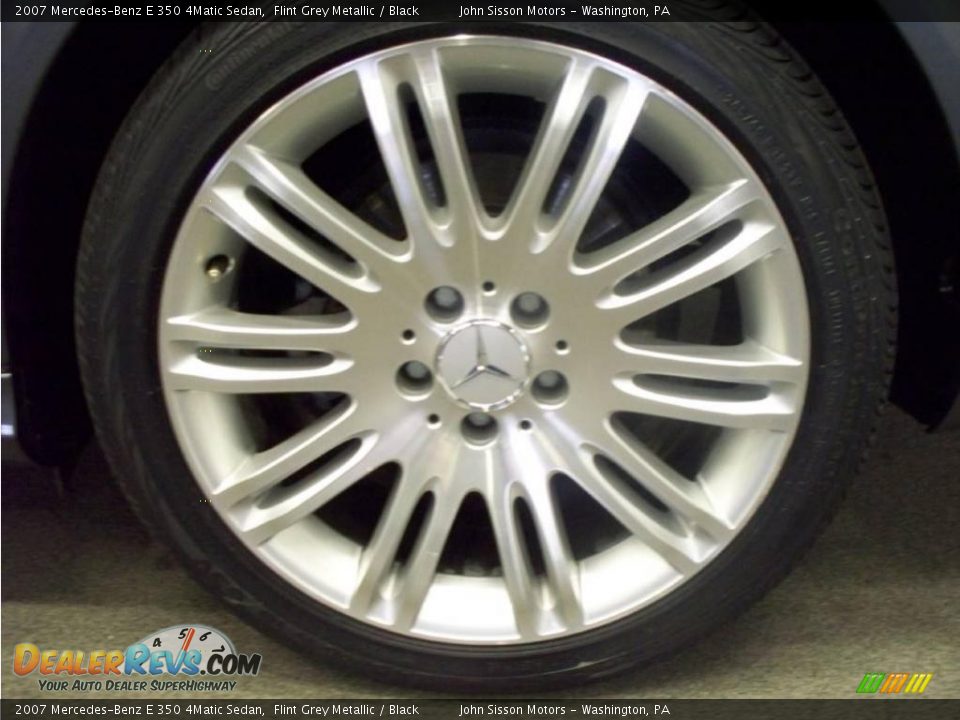 2007 Mercedes-Benz E 350 4Matic Sedan Flint Grey Metallic / Black Photo #9