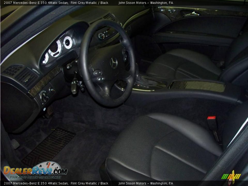 2007 Mercedes-Benz E 350 4Matic Sedan Flint Grey Metallic / Black Photo #13