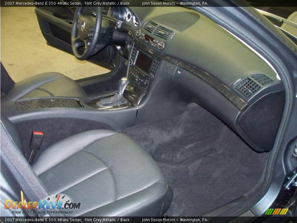2007 Mercedes-Benz E 350 4Matic Sedan Flint Grey Metallic / Black Photo #14