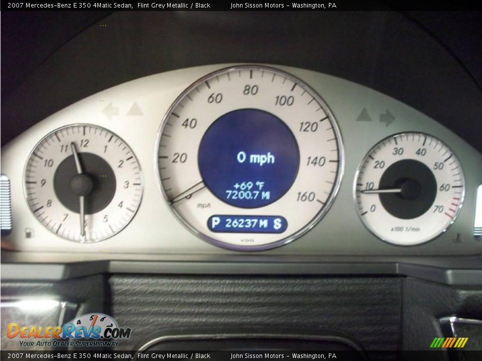 2007 Mercedes-Benz E 350 4Matic Sedan Flint Grey Metallic / Black Photo #17