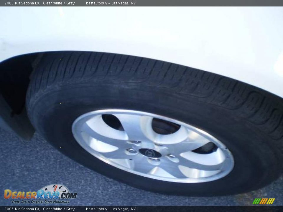 2005 Kia Sedona EX Clear White / Gray Photo #12
