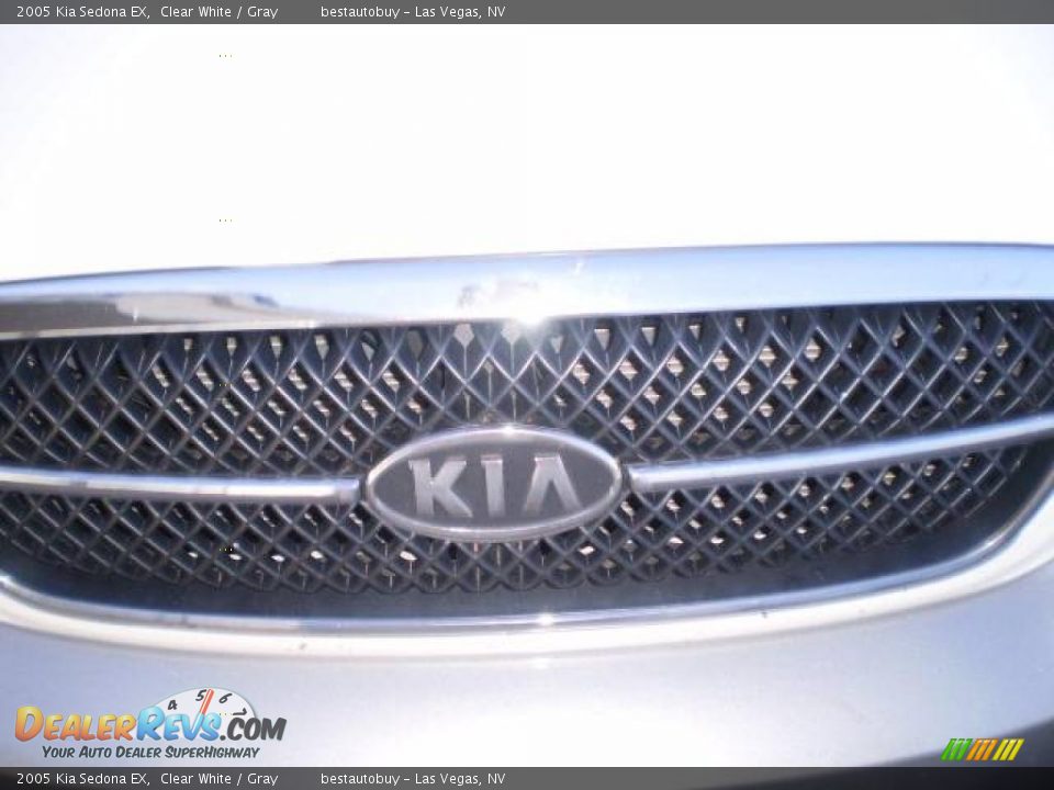 2005 Kia Sedona EX Clear White / Gray Photo #14