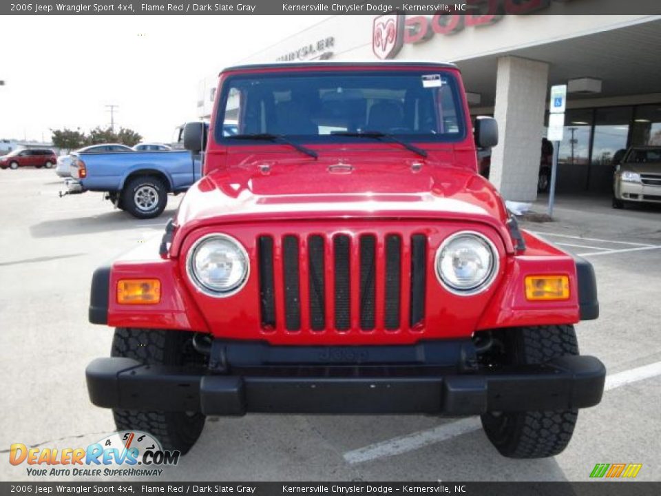 2006 Jeep Wrangler Sport 4x4 Flame Red / Dark Slate Gray Photo #9