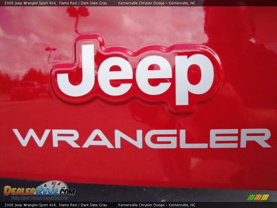 2006 Jeep Wrangler Sport 4x4 Flame Red / Dark Slate Gray Photo #11