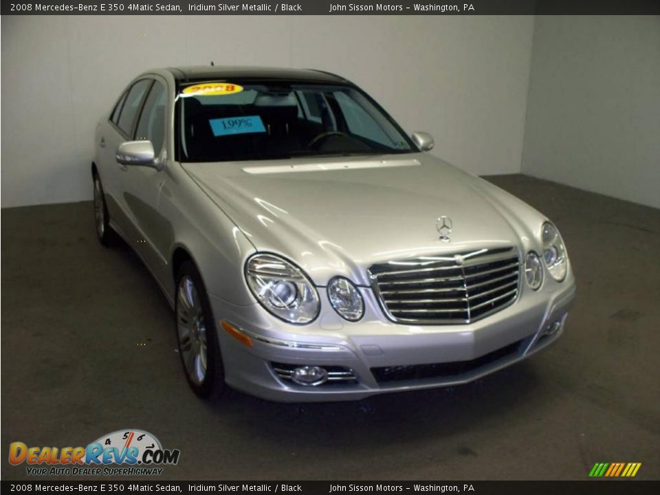2008 Mercedes-Benz E 350 4Matic Sedan Iridium Silver Metallic / Black Photo #1