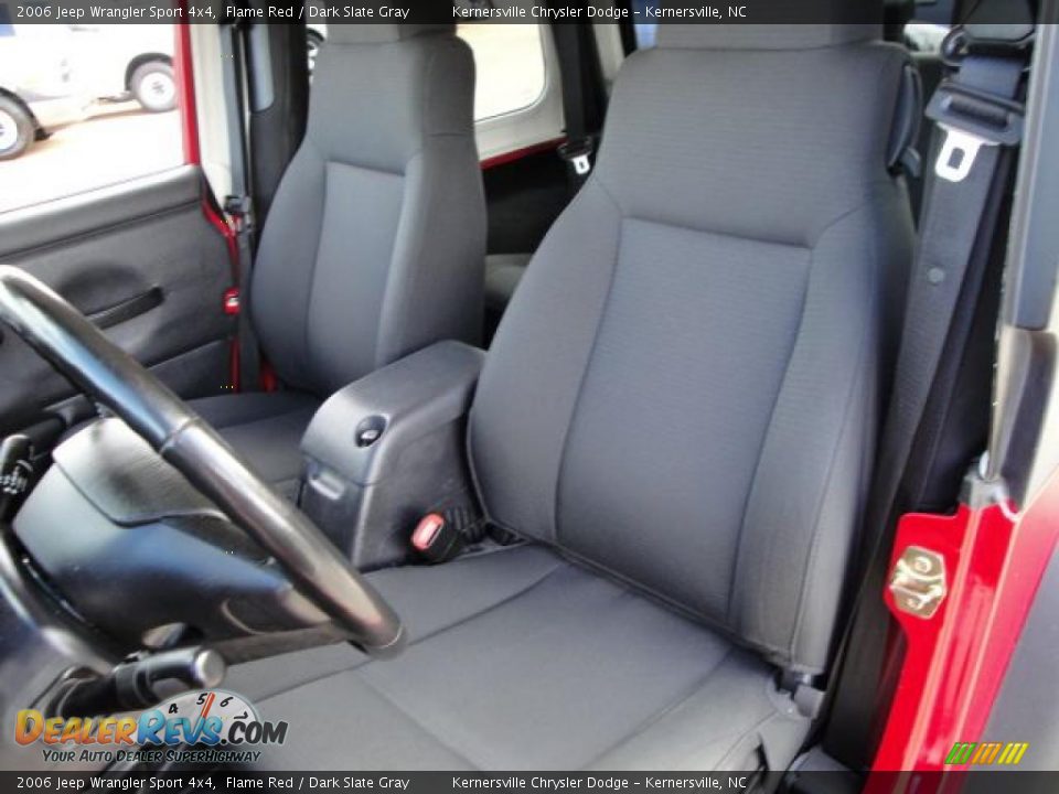 2006 Jeep Wrangler Sport 4x4 Flame Red / Dark Slate Gray Photo #14