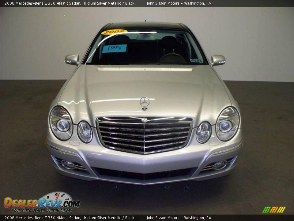 2008 Mercedes-Benz E 350 4Matic Sedan Iridium Silver Metallic / Black Photo #2