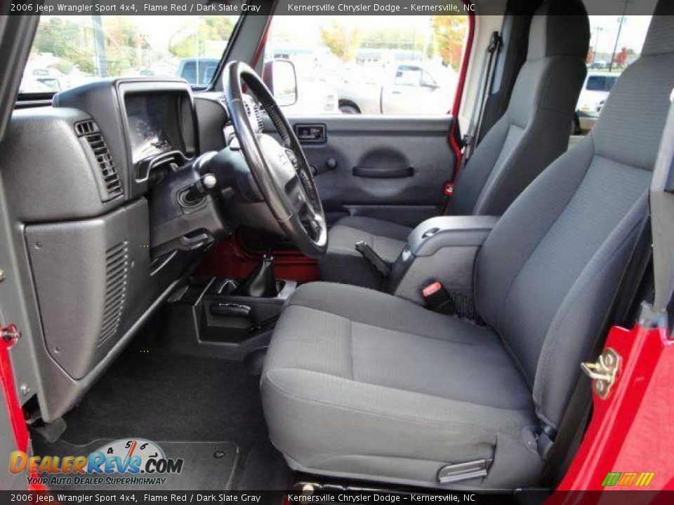 2006 Jeep Wrangler Sport 4x4 Flame Red / Dark Slate Gray Photo #15