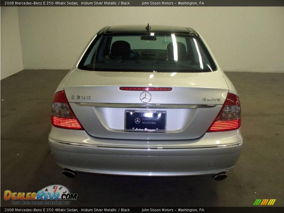 2008 Mercedes-Benz E 350 4Matic Sedan Iridium Silver Metallic / Black Photo #3
